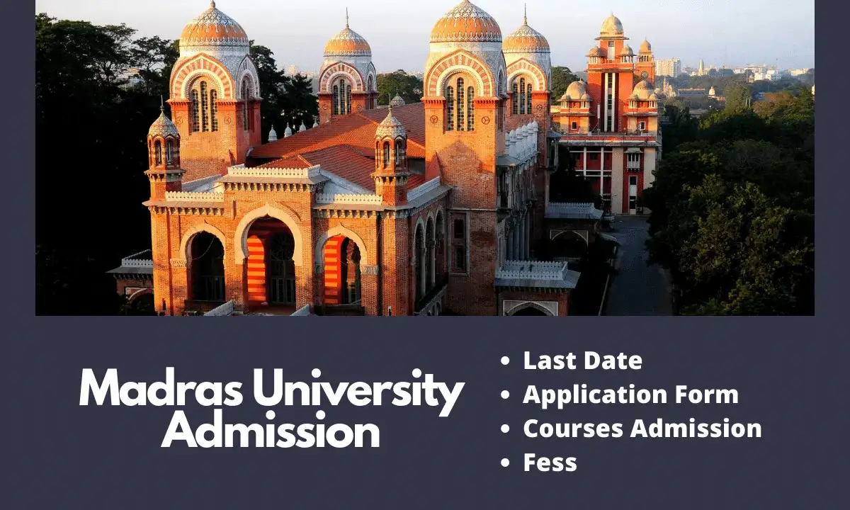 Madras University Admission
