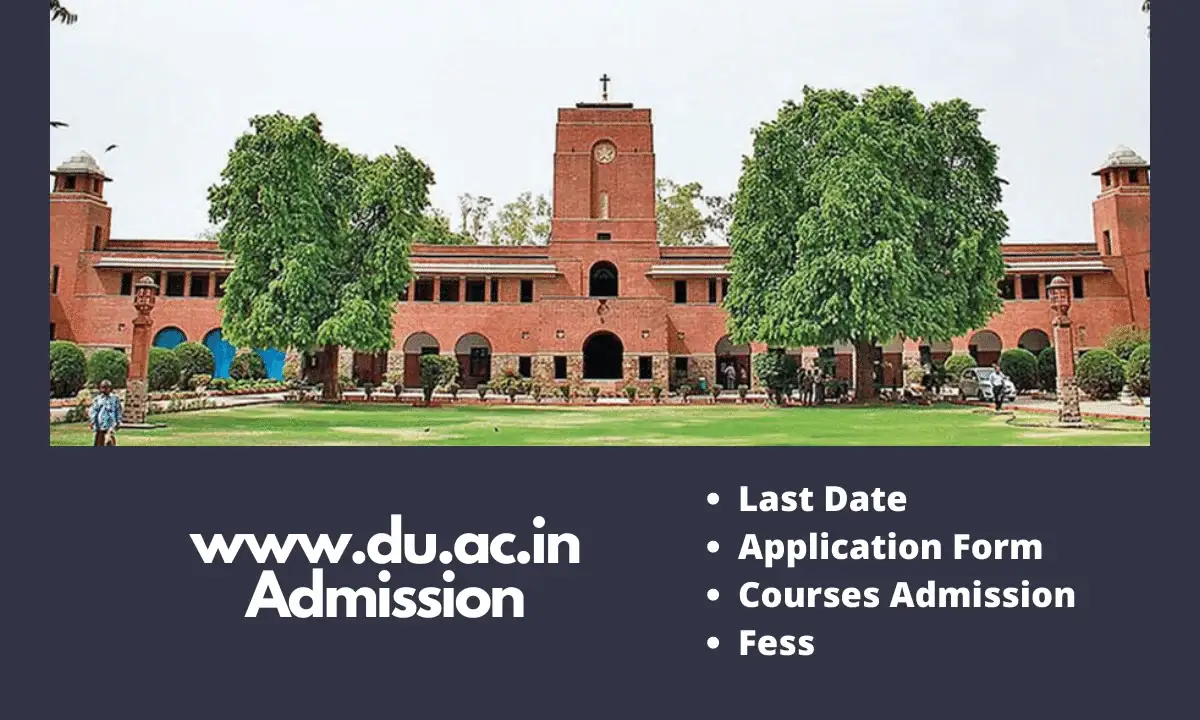 www.du.ac.in Admission