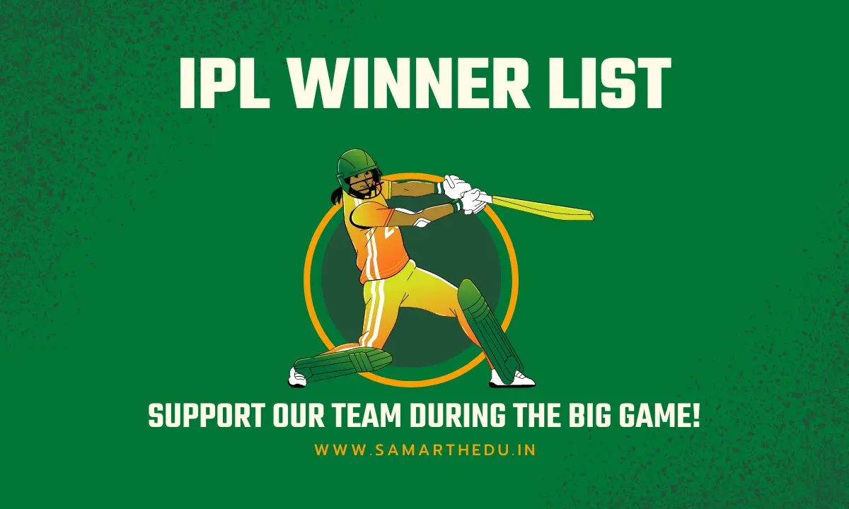IPL Winner List