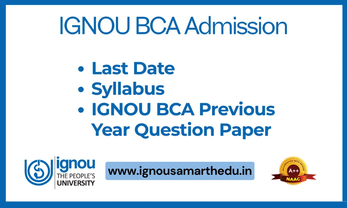 IGNOU BCA Admission