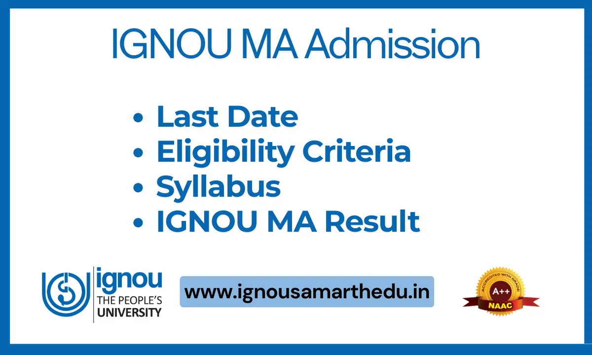 IGNOU MA Admission