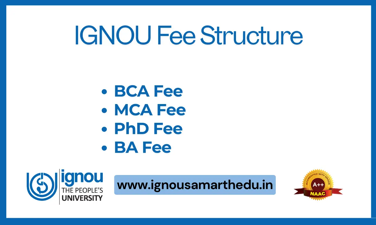 IGNOU Fee Structure