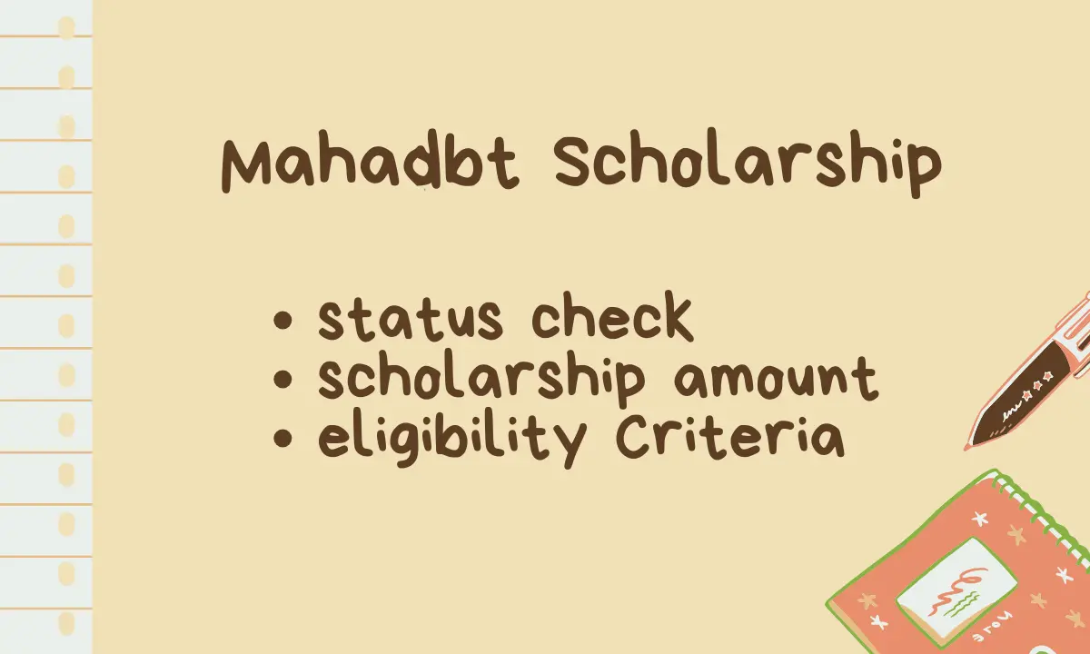 Mahadbt Scholarship